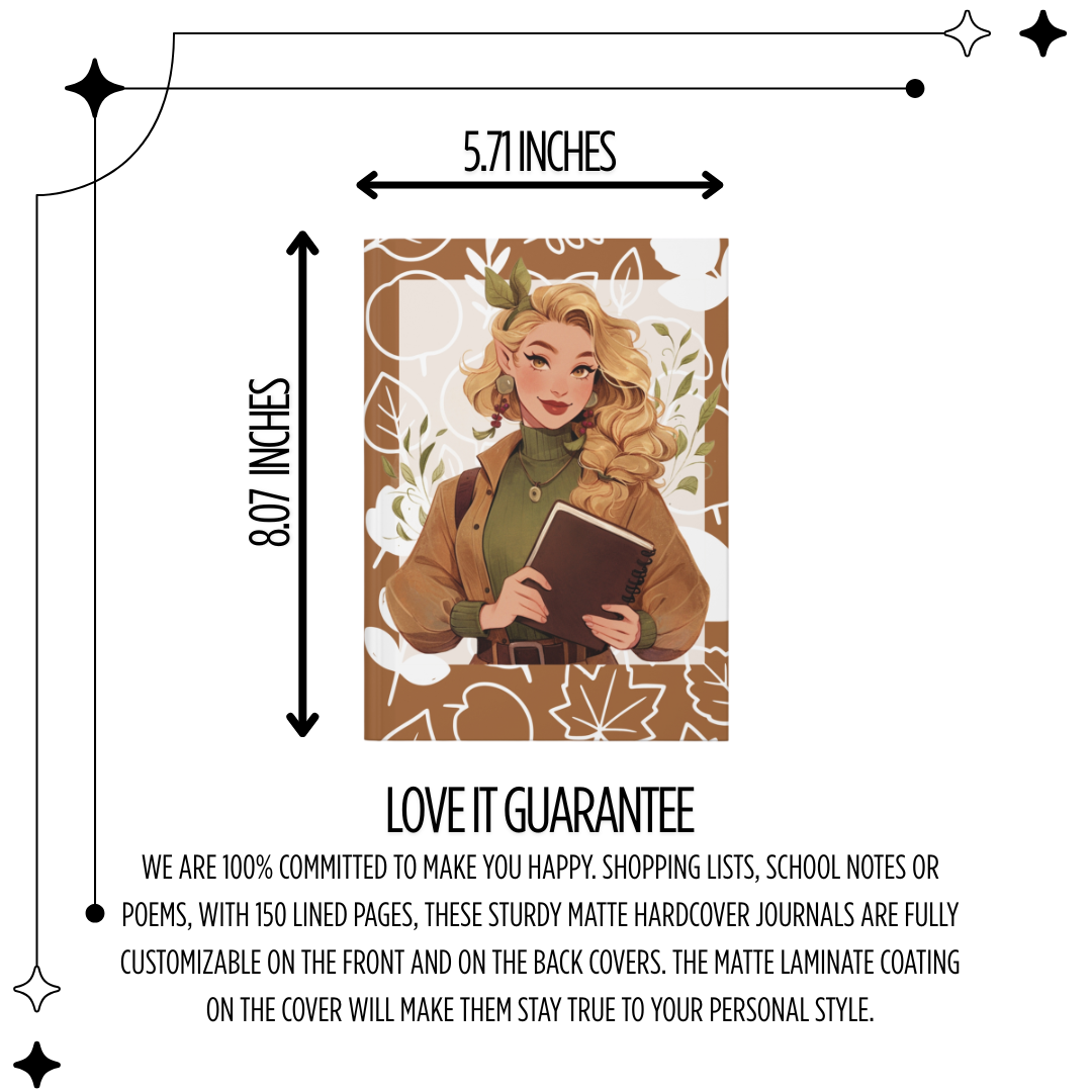 Autumn Woodland Storybook Journal | Cozy Forest Notebook